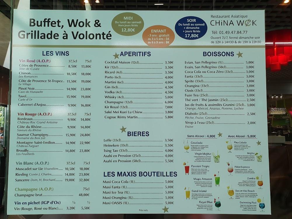 China Wok Buffet à volonté - Menu Image 1